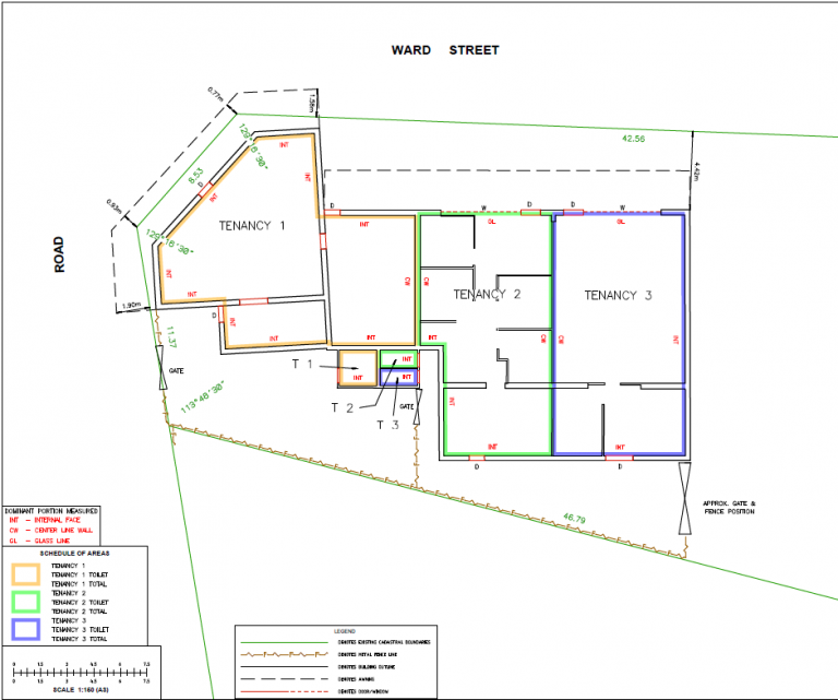 Ward Street, Mandurah - Property Council (BOMA) Gross Net Lettable Area ...