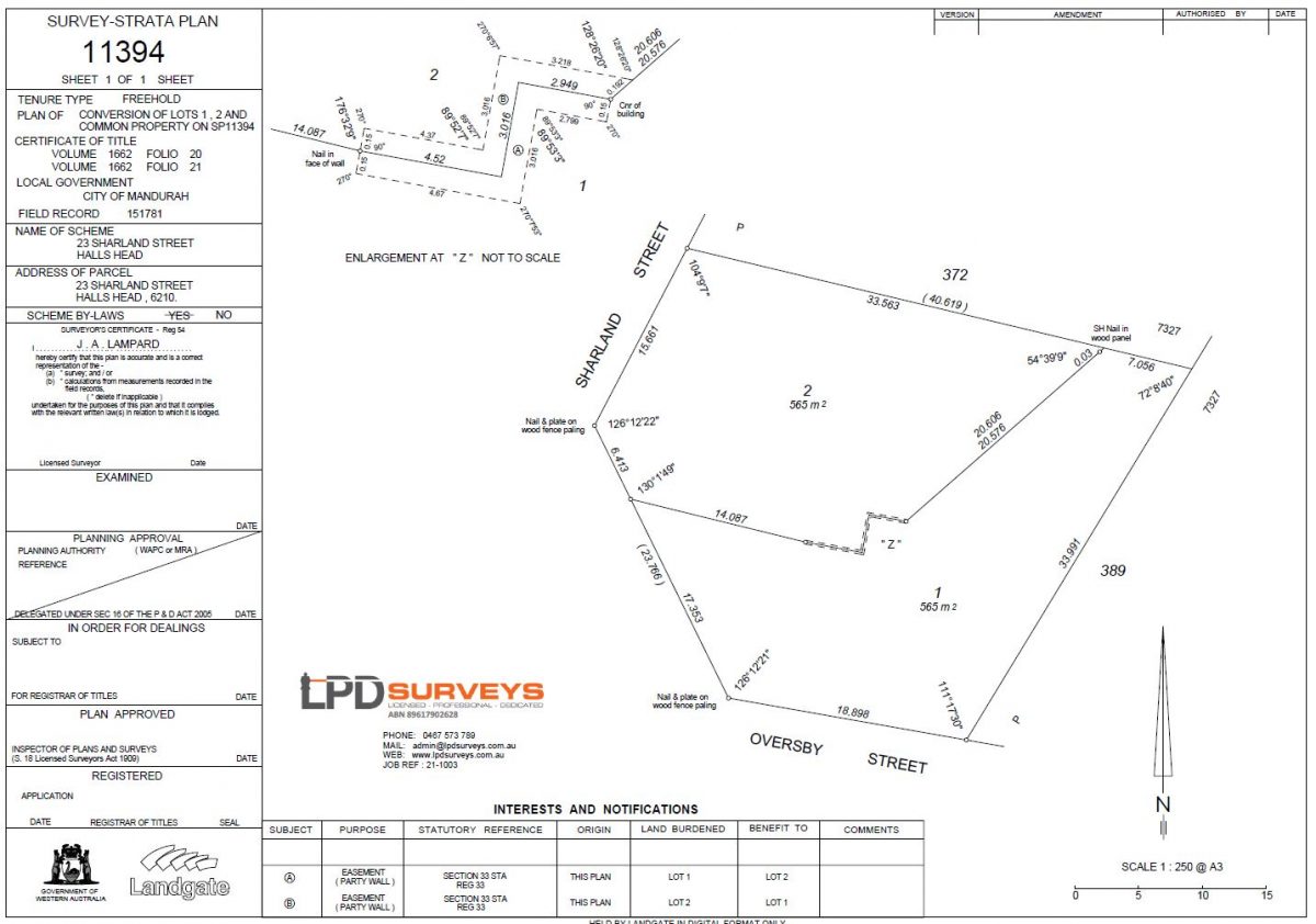 2 lot survey strata conversion - Sharland Street HALLS HEAD Project ...